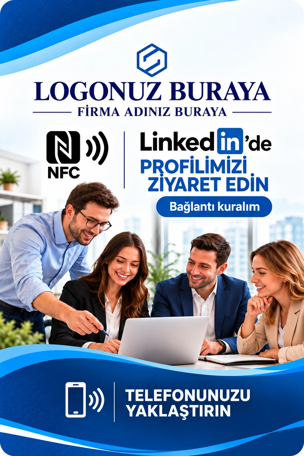 LinkedIn Kartı LinkedIn kart tasarımı B