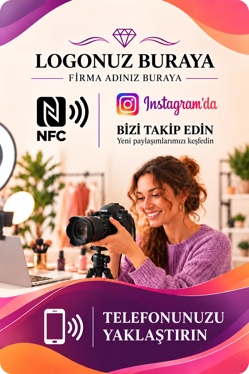 Instagram Kartı Instagram kart tasarımı B