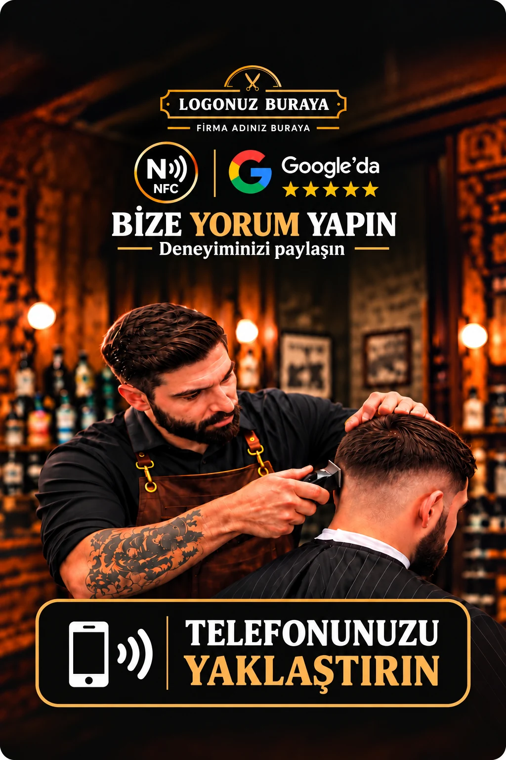 Berber Google kart tasarımı A
