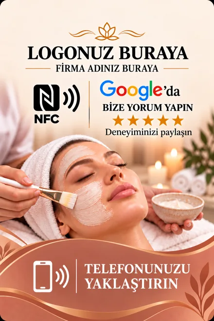 Güzellik Salonu Google NFC kartı