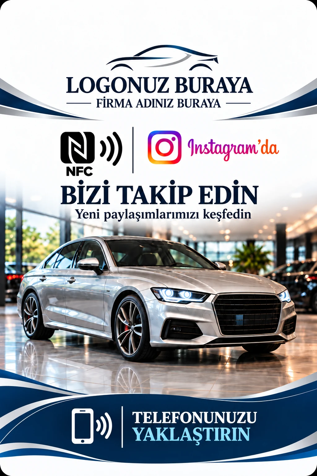 Oto Galeri Instagram kart tasarımı A