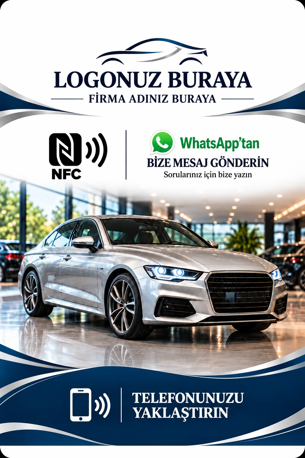 Oto Galeri WhatsApp kart tasarımı B