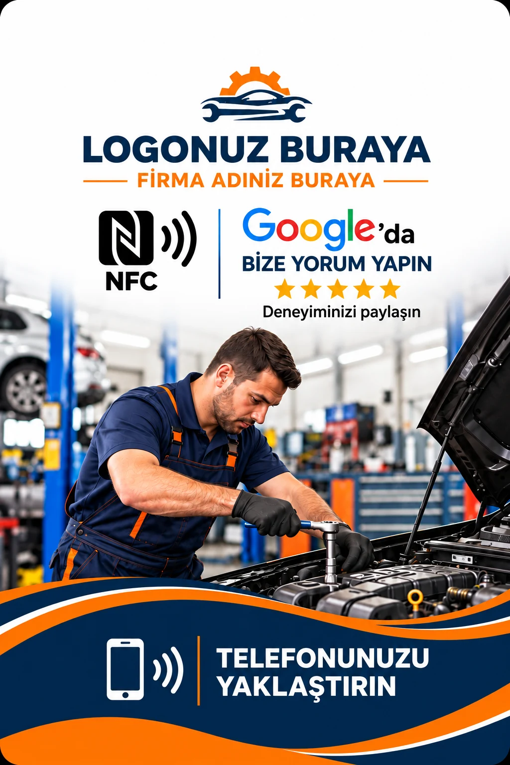 Oto Servis Google kart tasarımı A