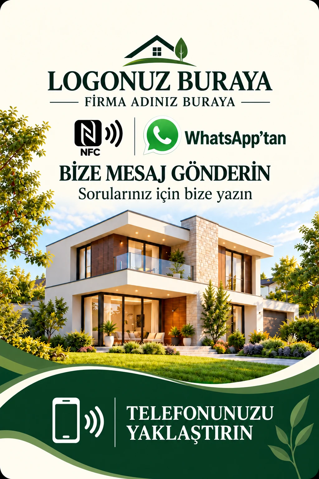 Emlak WhatsApp kart tasarımı B