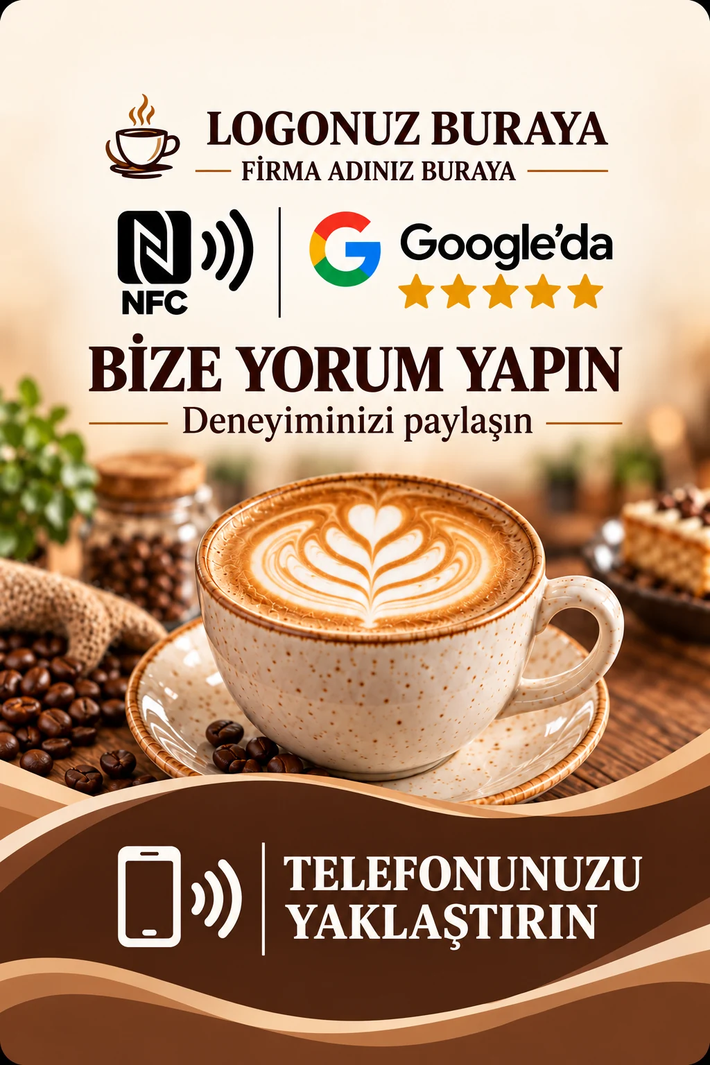 Kafe Google kart tasarımı A