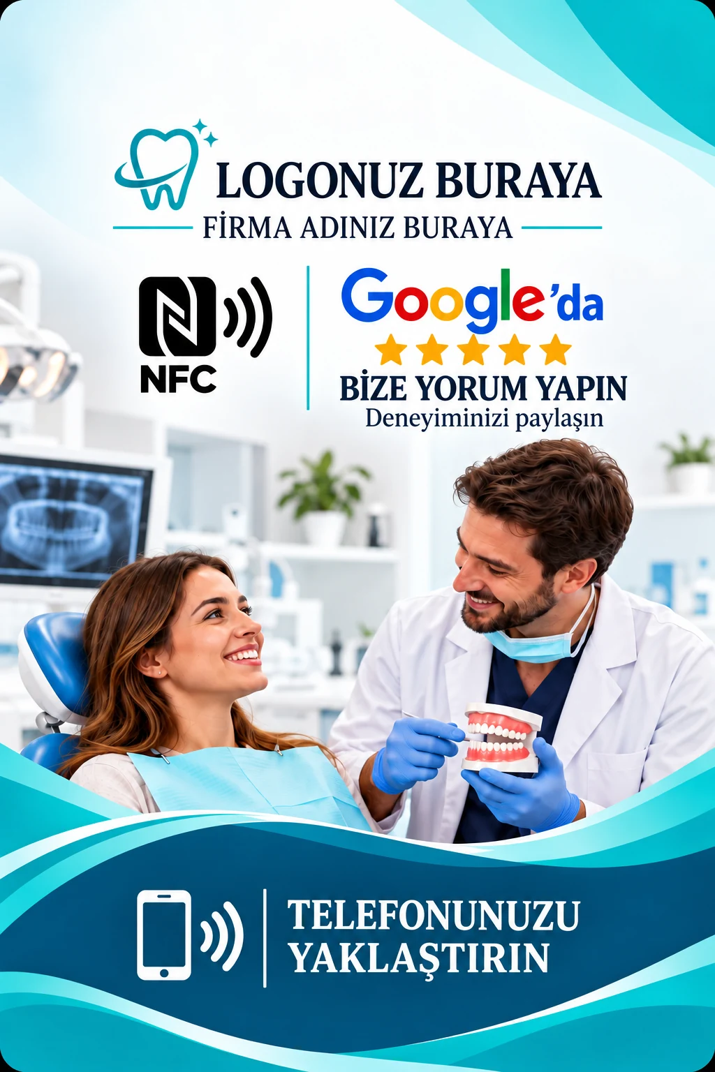 Diş Kliniği Google kart tasarımı A