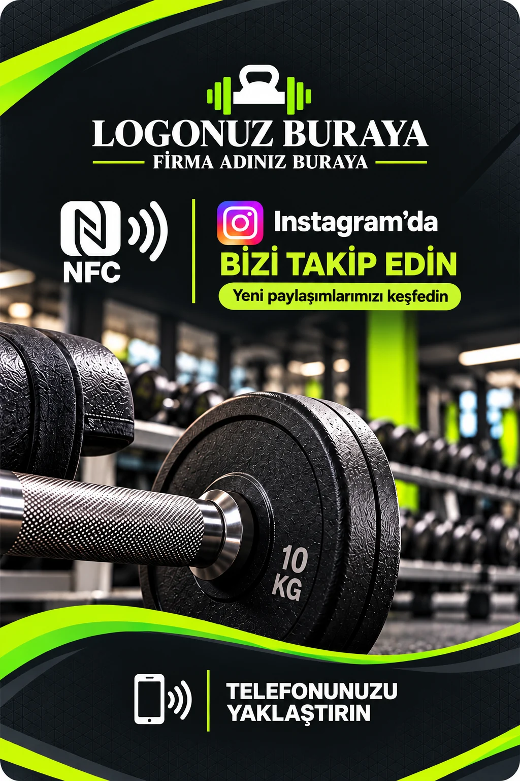 Spor Salonu Instagram kart tasarımı A