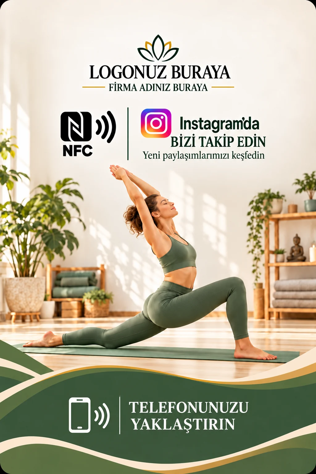 Yoga & Pilates Instagram kart tasarımı A
