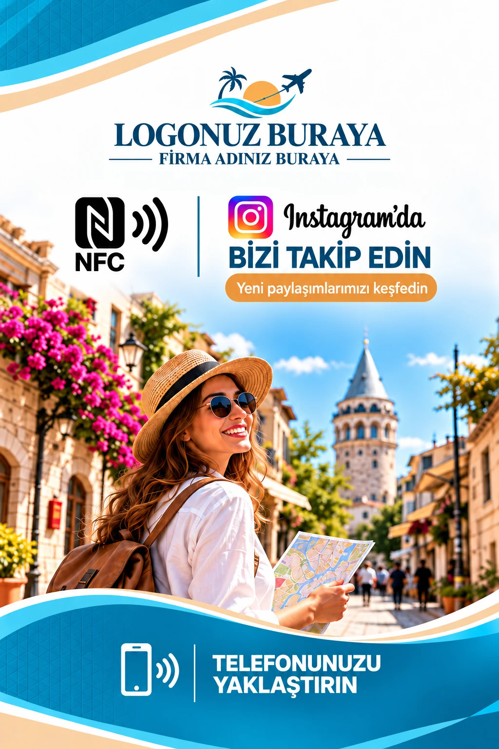 Seyahat Instagram kart tasarımı A