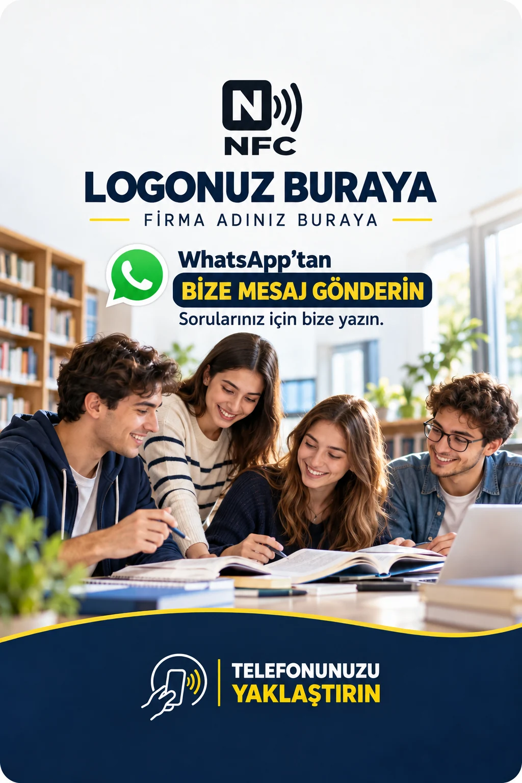 Eğitim WhatsApp kart tasarımı B