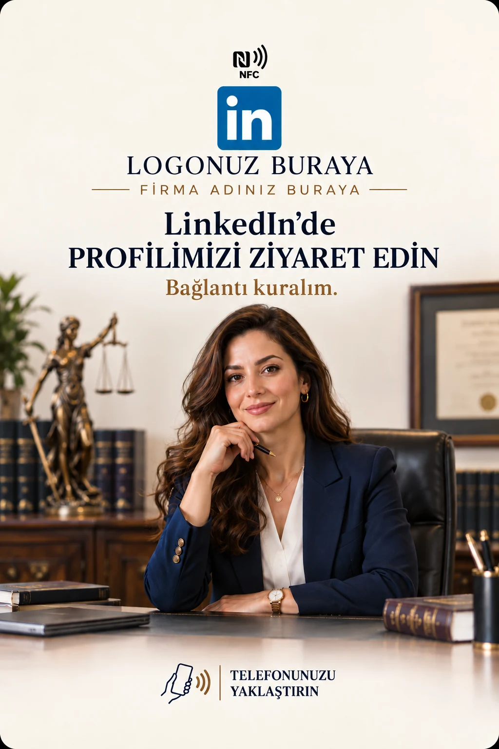 Hukuk LinkedIn kart tasarımı A