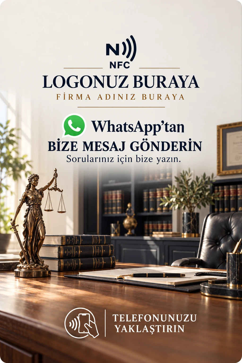 Hukuk WhatsApp kart tasarımı B