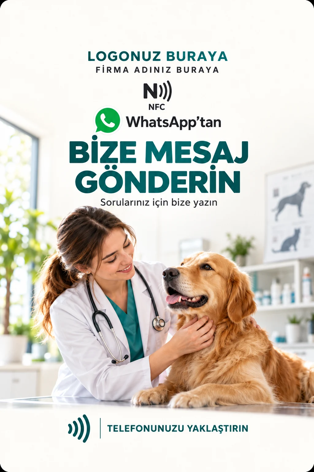 Veteriner WhatsApp kart tasarımı B