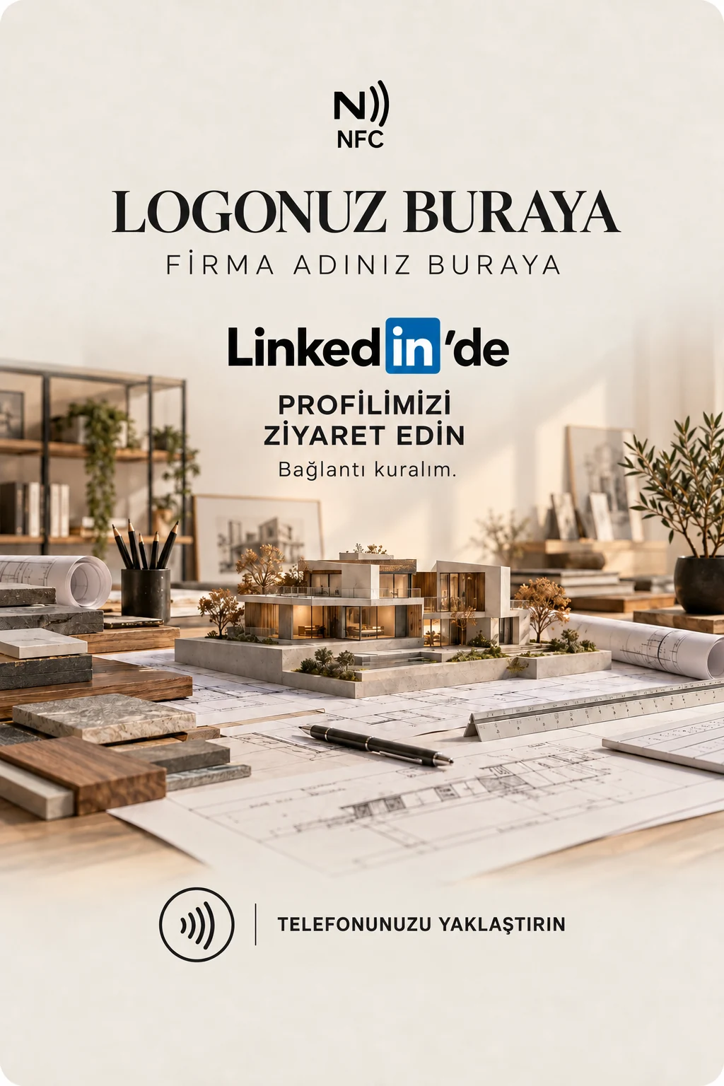 Mimarlık LinkedIn kart tasarımı B