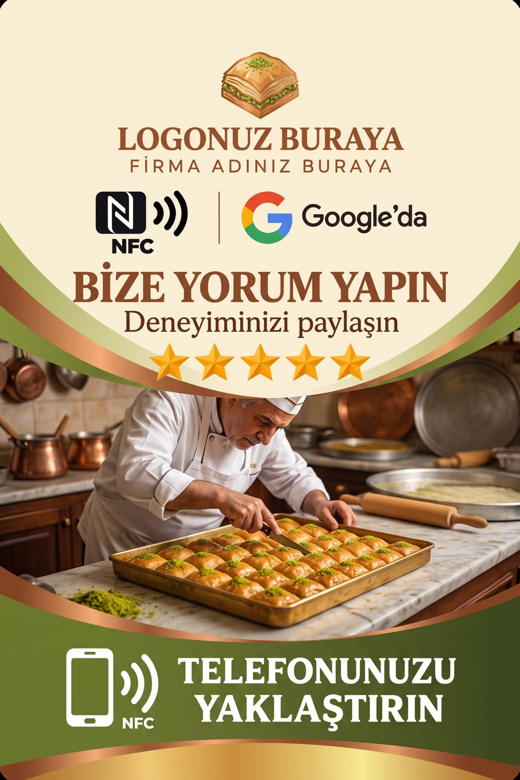 Baklavacı Google kart tasarımı B