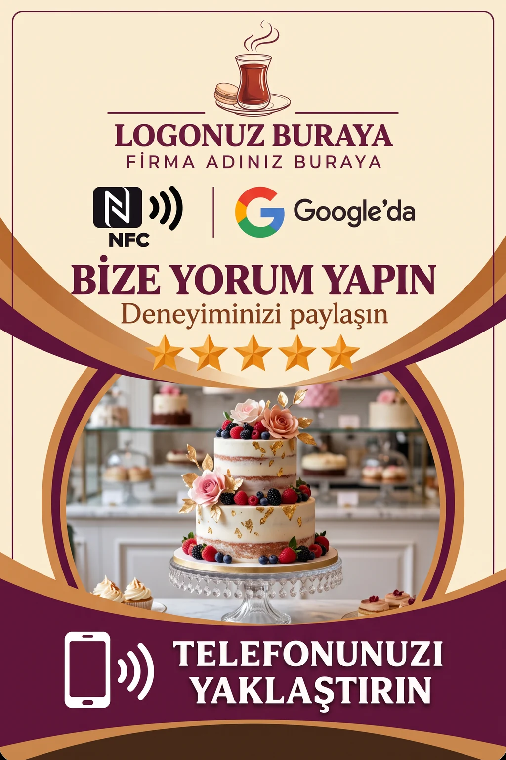 Pastane Google kart tasarımı B