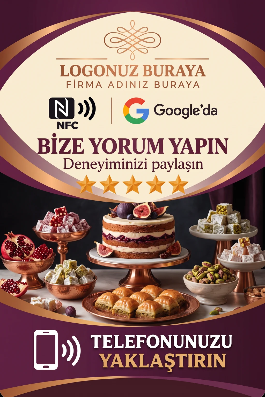 Tatlıcı Google kart tasarımı B
