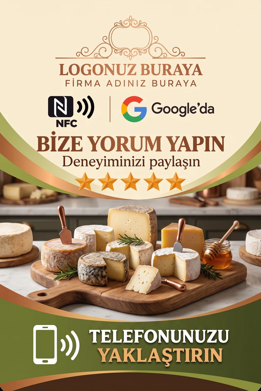 Peynirci Google kart tasarımı A