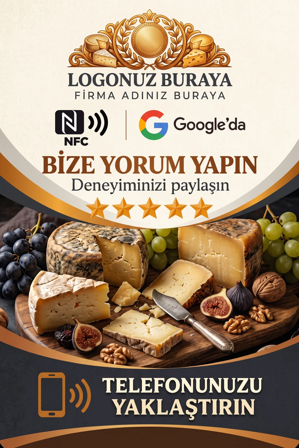 Peynirci Google kart tasarımı B