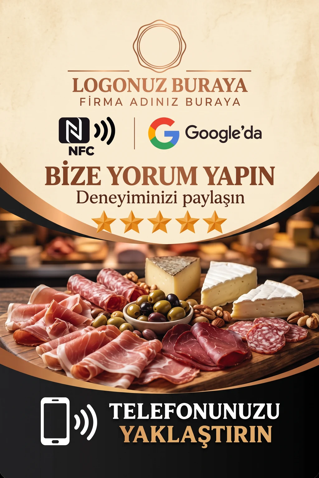 Şarküteri Google kart tasarımı B