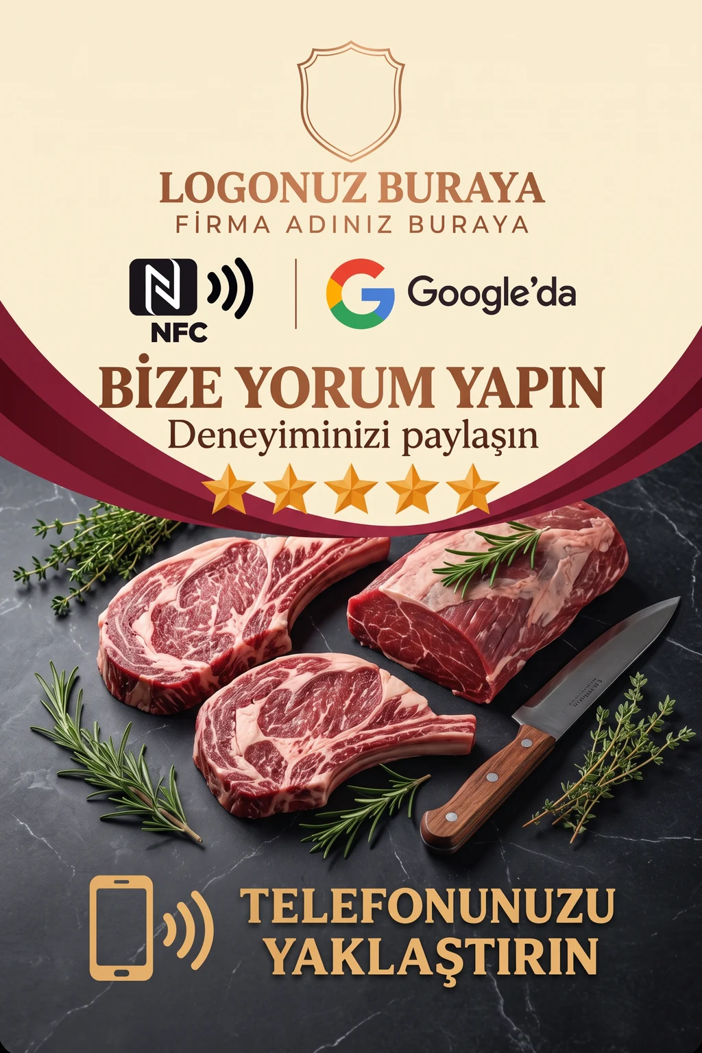 Kasap Google kart tasarımı B