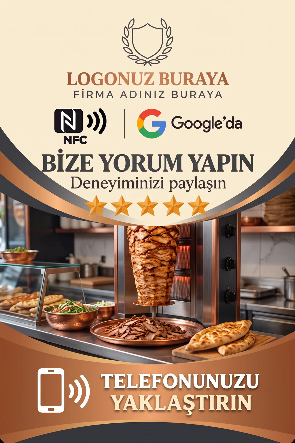 Dönerci Google kart tasarımı A