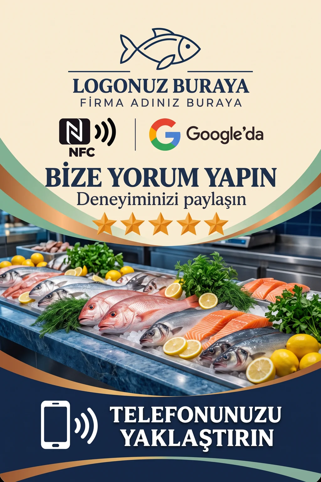 Balıkçı Google kart tasarımı A