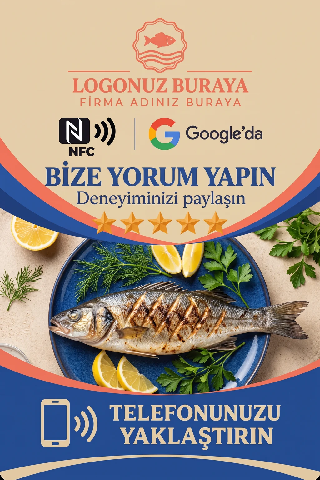 Balıkçı Google kart tasarımı B