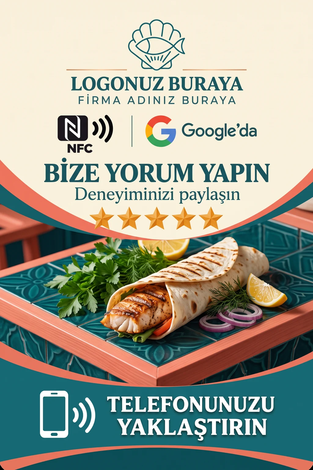 Balık Dürümcü Google kart tasarımı B