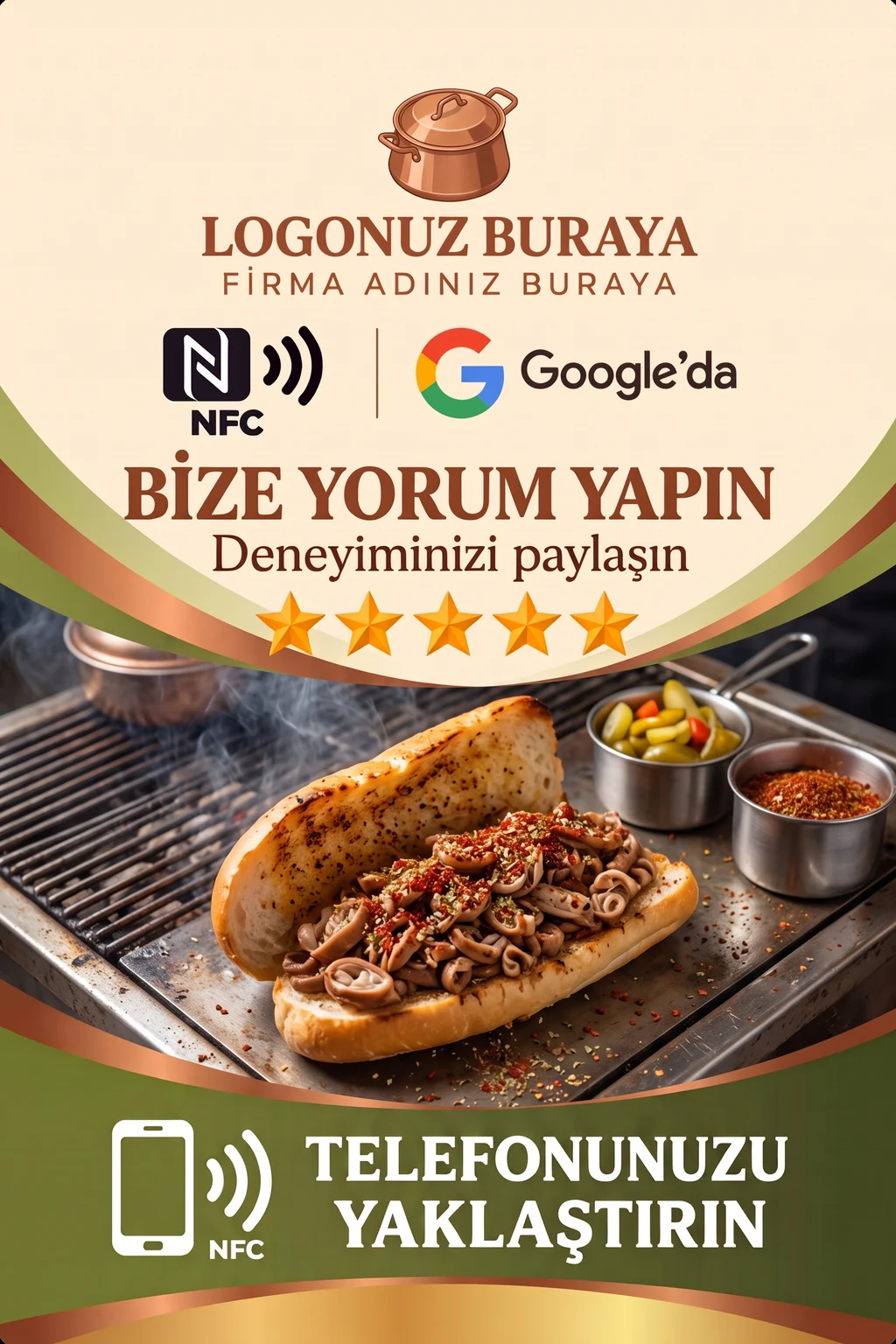 Kokoreççi Google kart tasarımı A