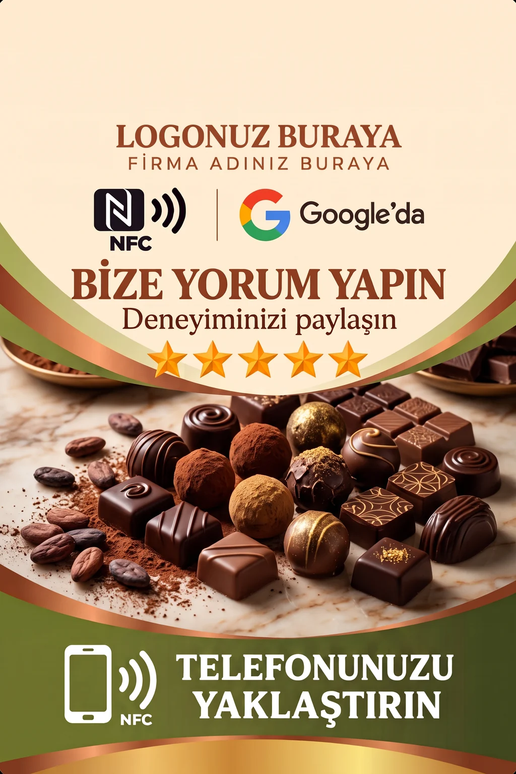 Çikolatacı Google kart tasarımı A