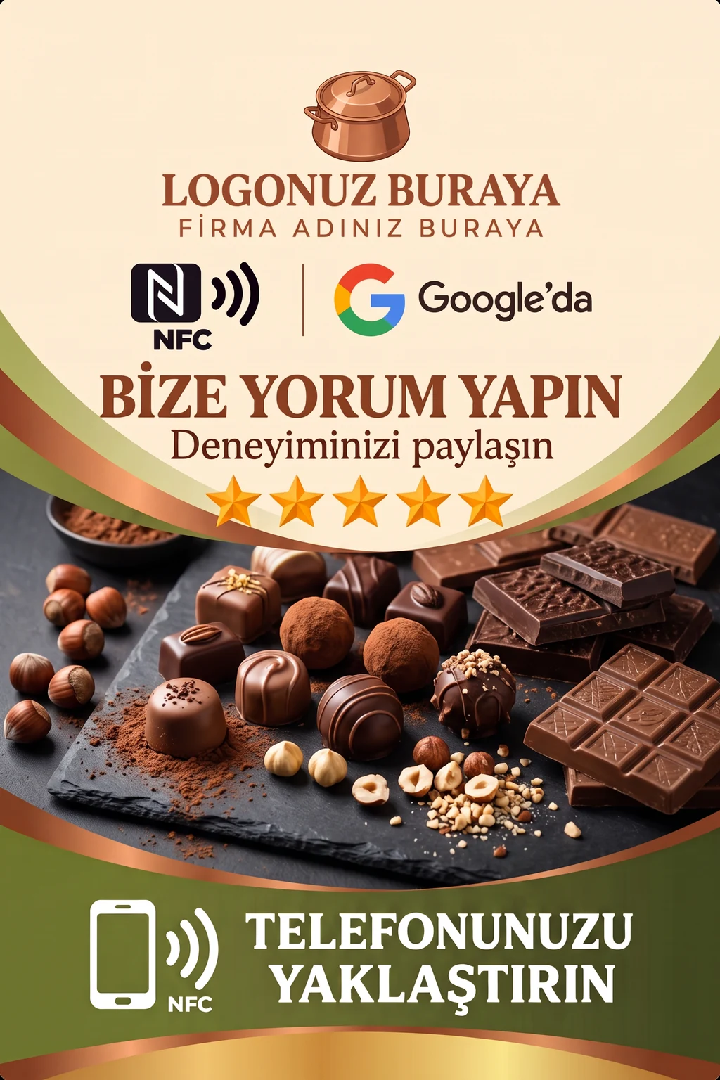 Çikolatacı Google kart tasarımı B