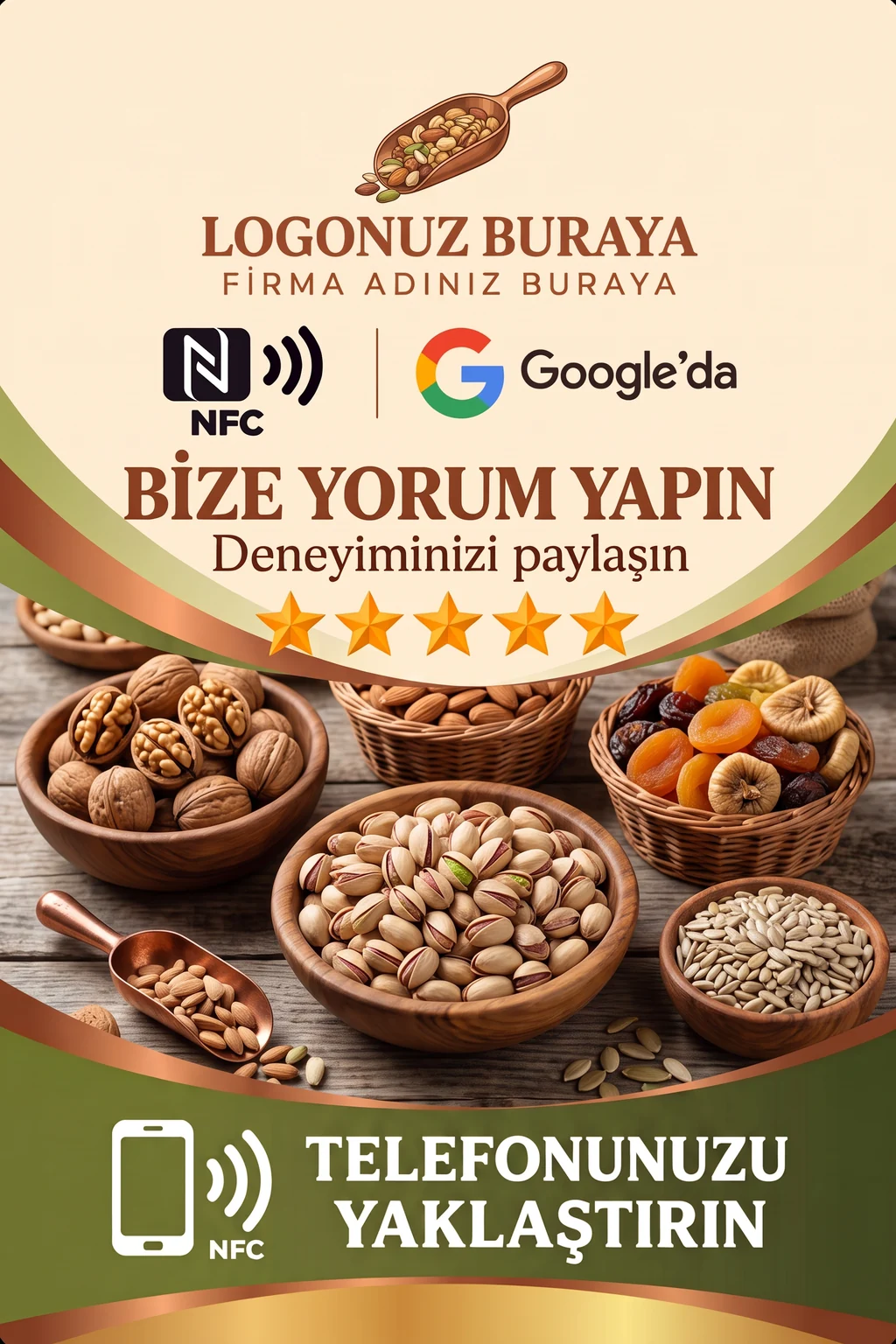 Kuruyemişçi Google kart tasarımı B