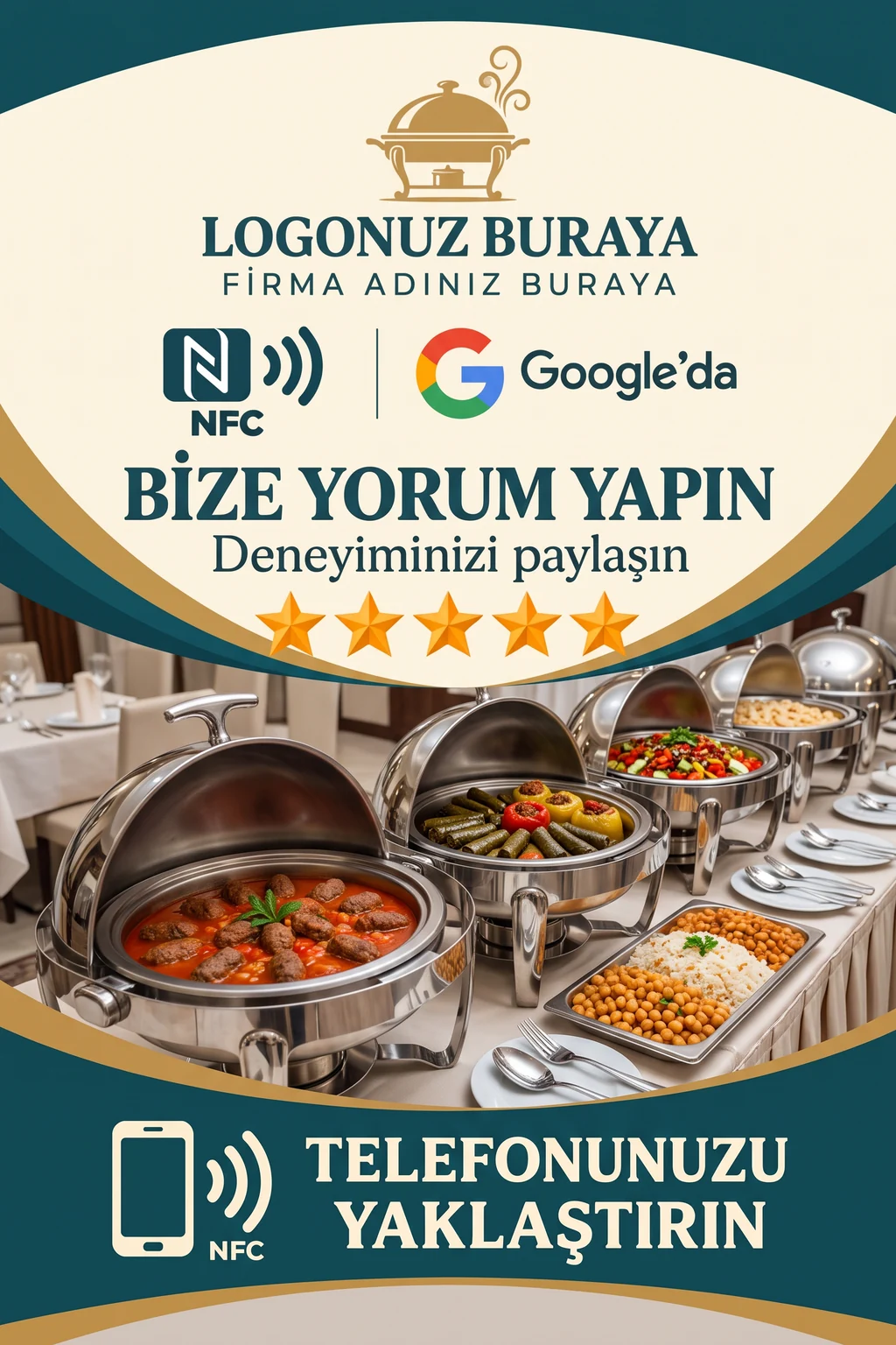 Catering & Toplu Yemek Google kart tasarımı B