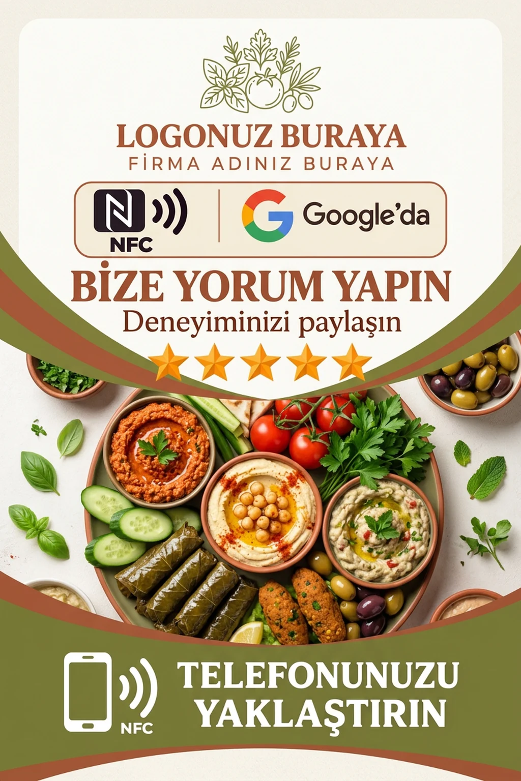 Vegan & Vejetaryen Google kart tasarımı B