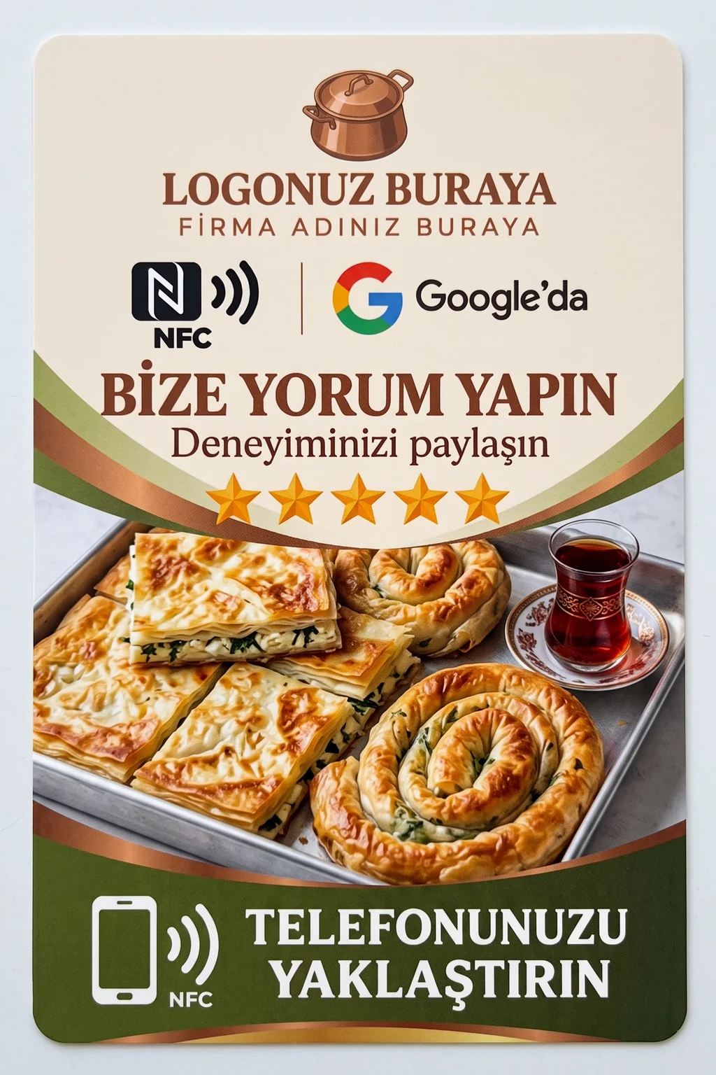 Börekçi Google kart tasarımı B