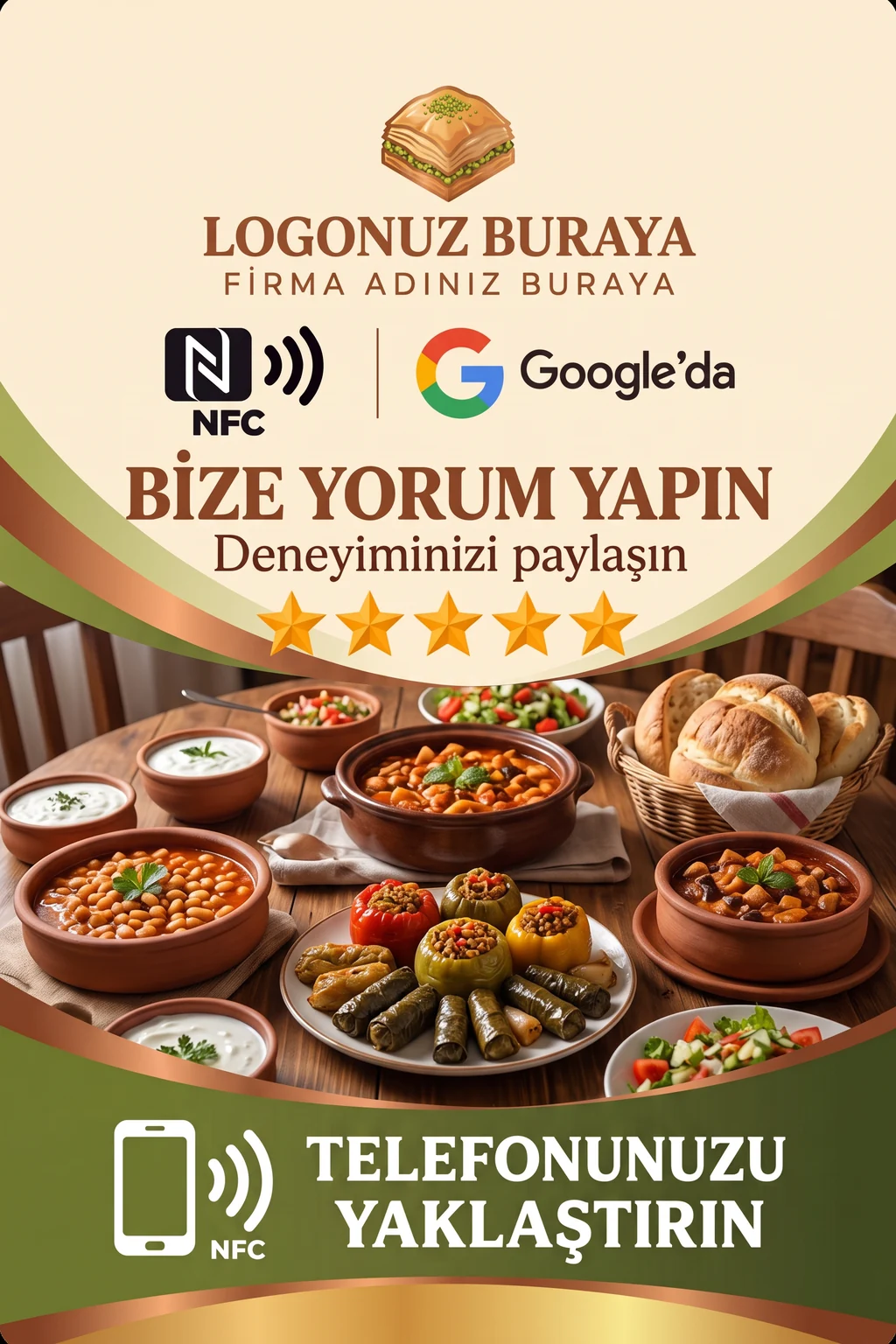 Ev Yemekleri Google kart tasarımı A