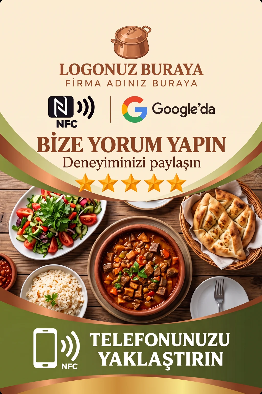 Ev Yemekleri Google kart tasarımı B