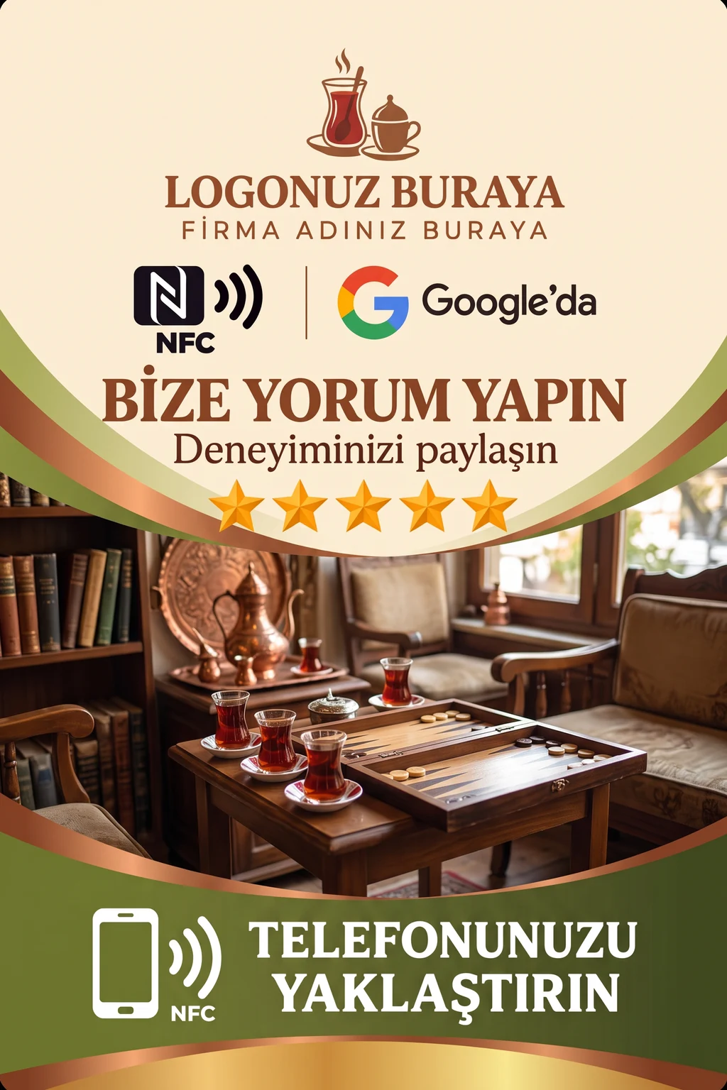 Kahvehane & Kıraathane Google kart tasarımı A