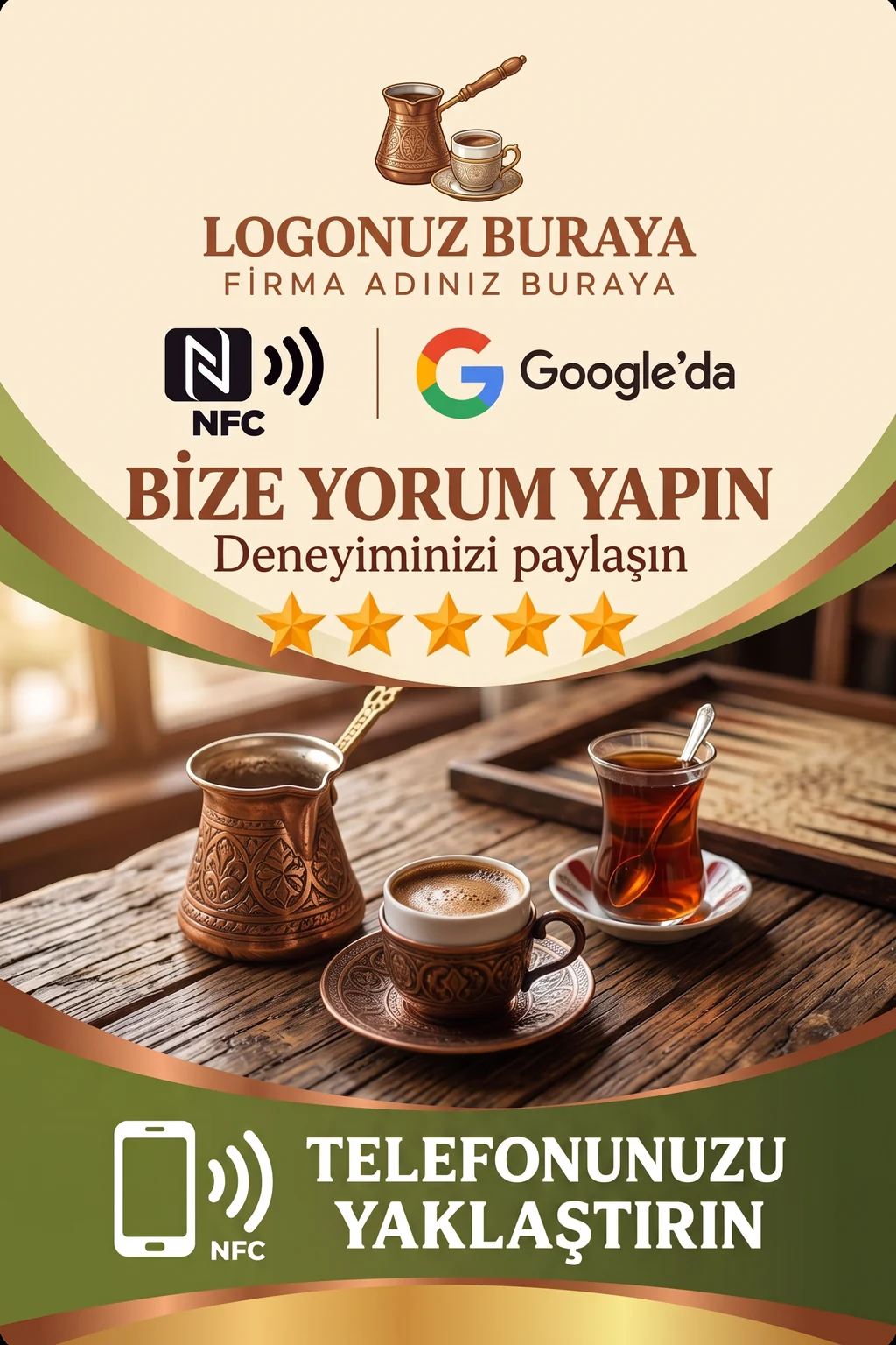 Kahvehane & Kıraathane Google kart tasarımı B