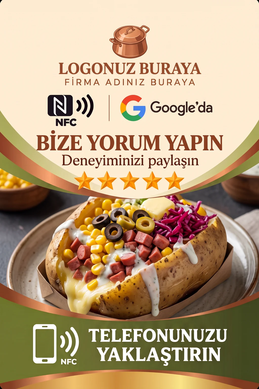 Kumpirci Google kart tasarımı A