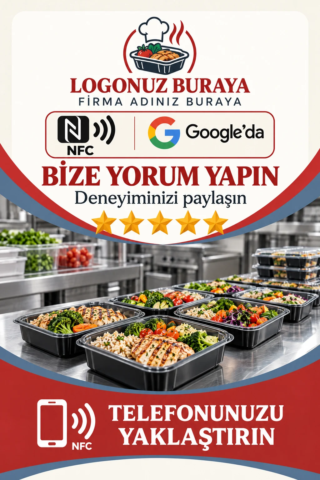 Paket Yemek & Üretim Mutfağı Google kart tasarımı A