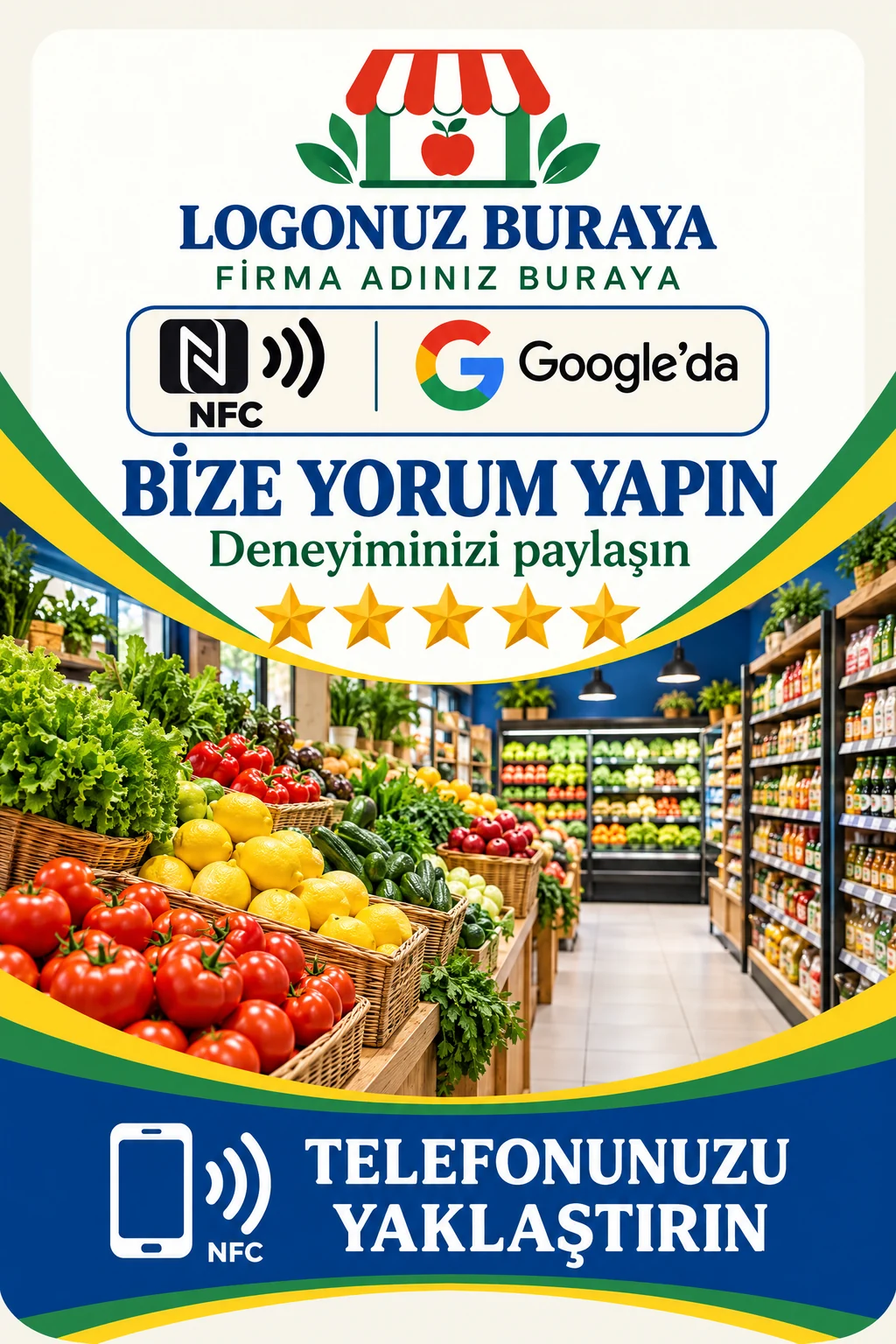 Market Google kart tasarımı B
