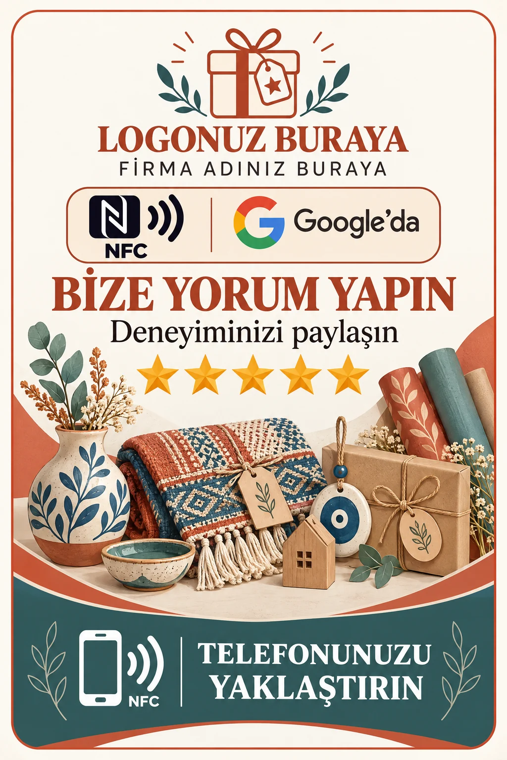 Hediyelik Eşya Google kart tasarımı A