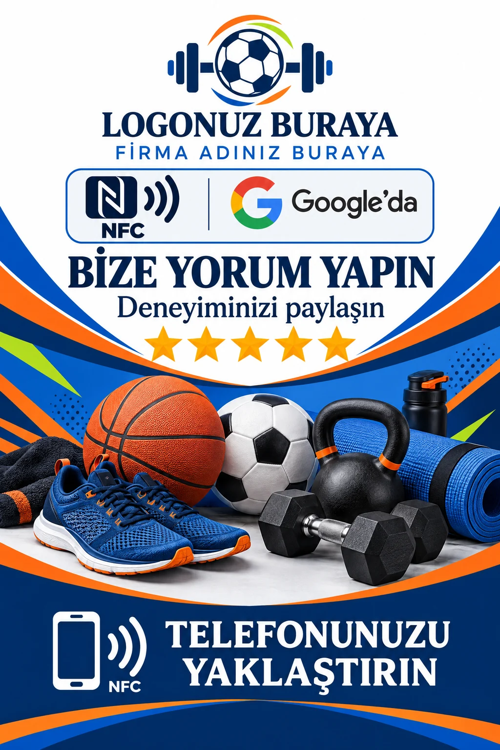 Spor Malzemeleri Google kart tasarımı A
