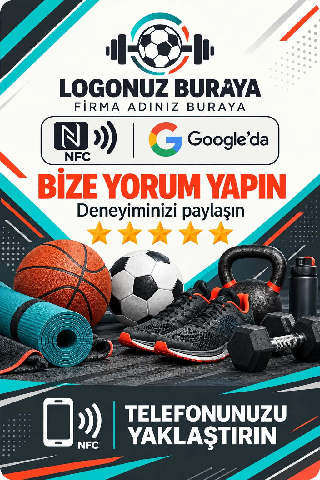 Spor Malzemeleri Google kart tasarımı B