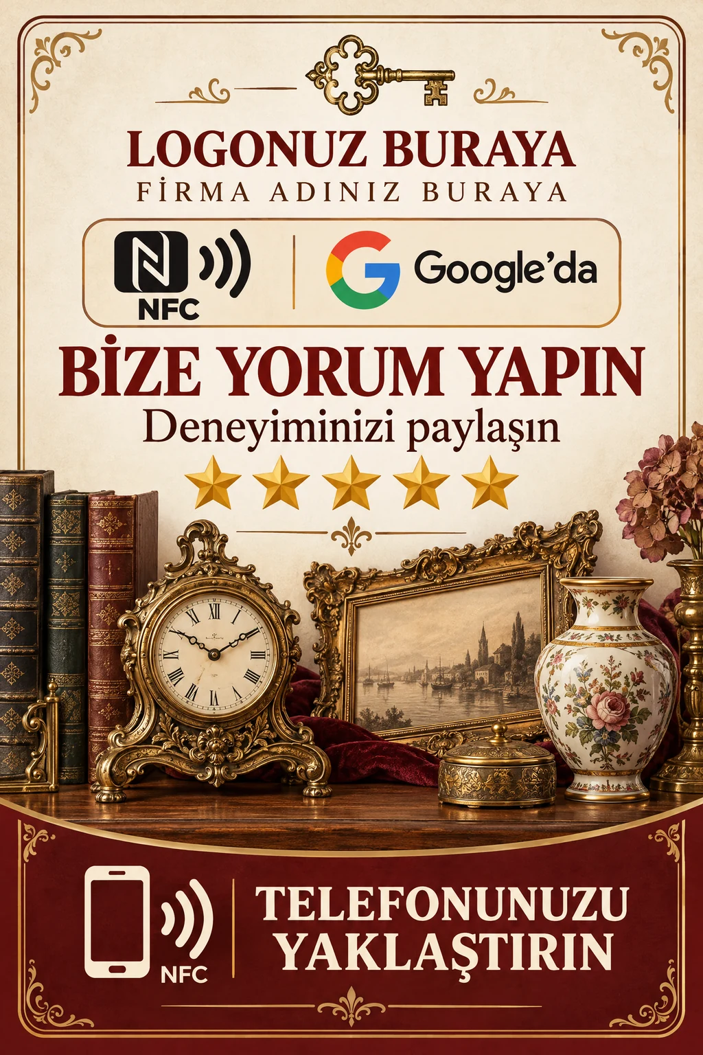 Antikacı Google kart tasarımı A