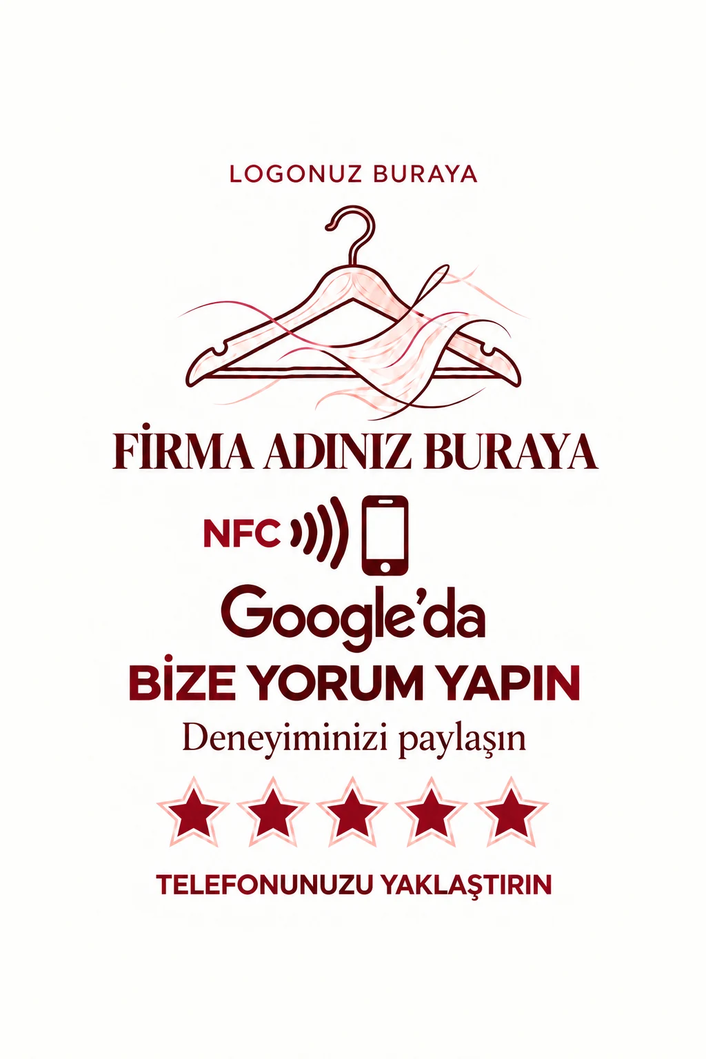 Giyim Butiği Google kart tasarımı A