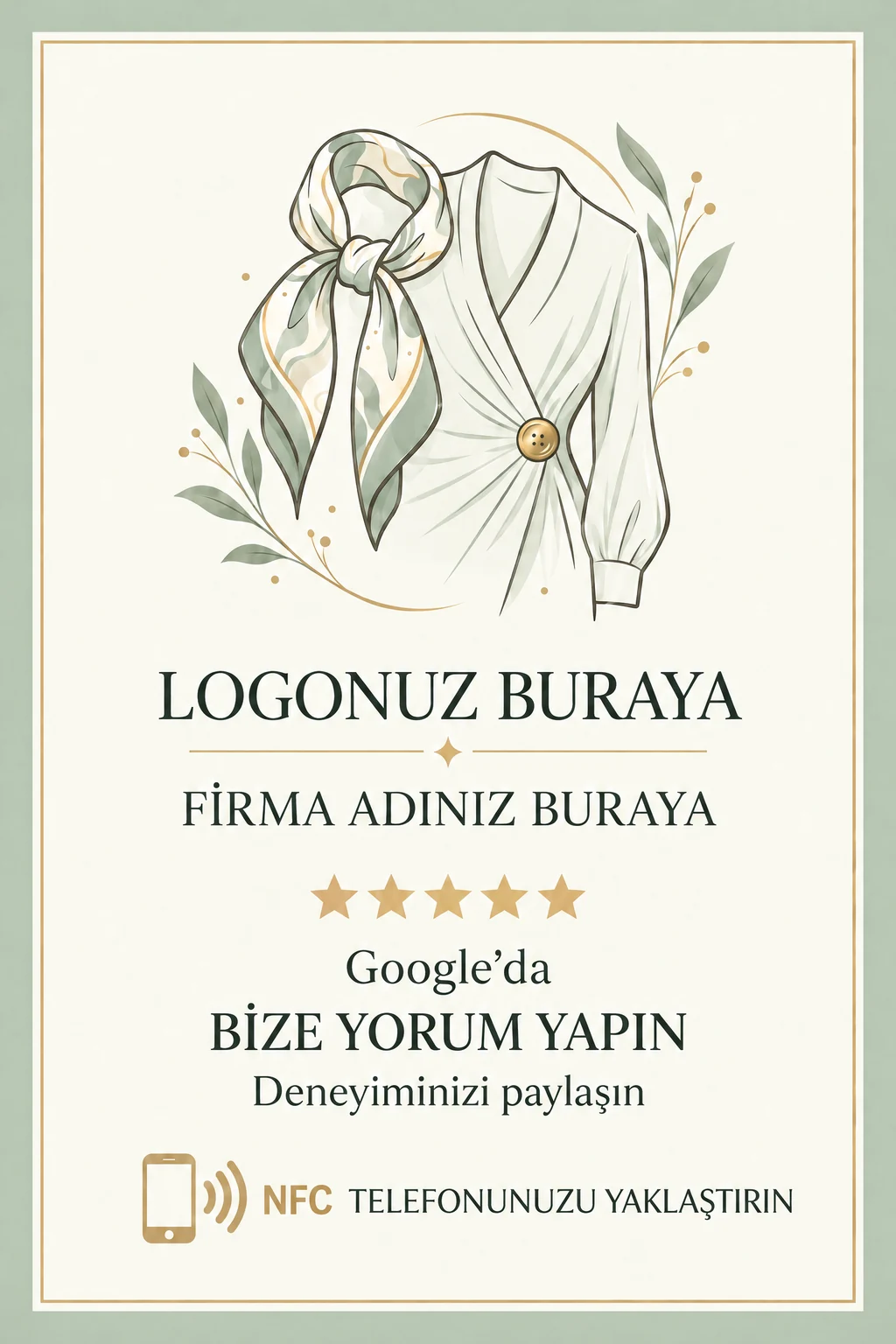 Giyim Butiği Google kart tasarımı B