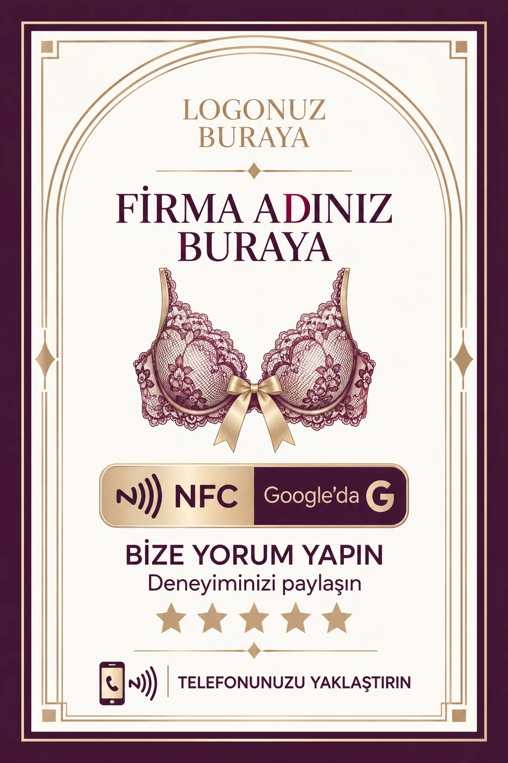 İç Giyim Google kart tasarımı B